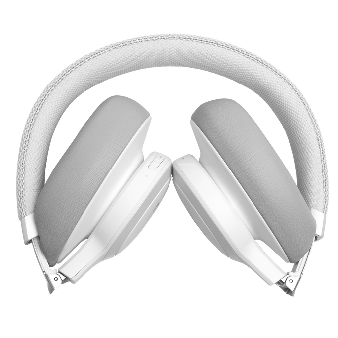 JBL Live 650BTNC - White - Wireless Over-Ear Noise-Cancelling Headphones - Detailshot 8 image number null